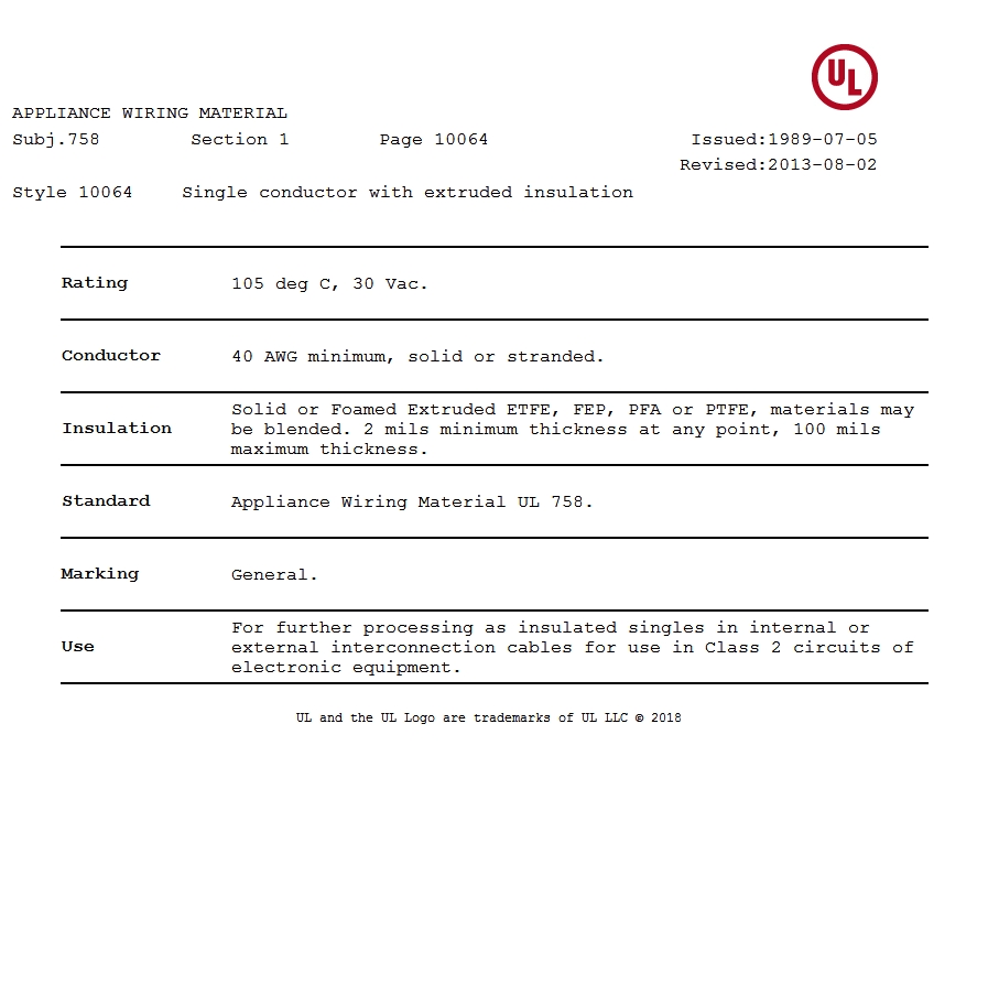 ����UL 10064 ������������֤���� 